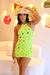 Vestido Crochê Amália - Verde(prazo de 12 dias úteis para confecção + envio)