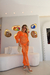 Vestido Longo Crochê Leticia - Laranja(prazo de 12 dias úteis para confecção + envio) - Uselapraia Swimwear