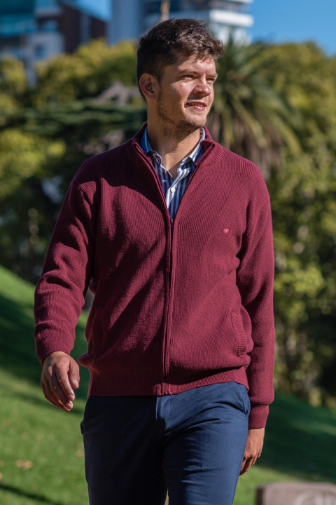 Cardigan con cierre Remo Bordo - comprar online