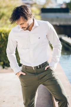 Camisa Los Angeles Modelo 01 - Manga Larga Fit en internet