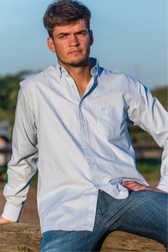 Camisa Las Vegas Rayado Modelo 34 - Manga Larga Clásica