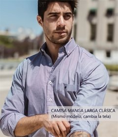 Camisa Las Vegas Rayado Mod 30 - Manga Larga Clásica