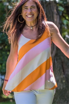 Musculosa Split Naranja - X5 - Scotfield
