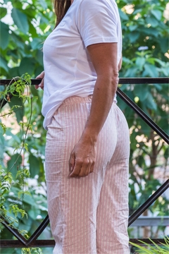Pantalón de Pijama Mujer Rayas Rosa - comprar online