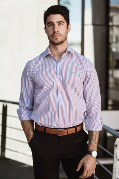 Camisa Miami Rayas SF - Manga Larga Fit en internet
