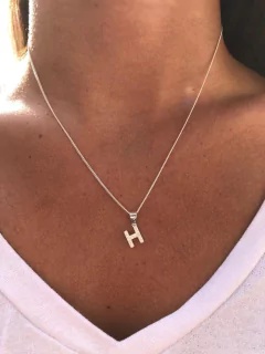 Conjunto iniciales plata 925