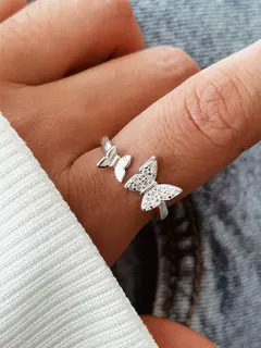 Anillo de plata 925 - Mariposas