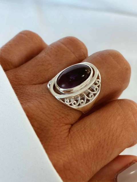 Anillos plata 925 y piedras naturales - BRETTA - comprar online