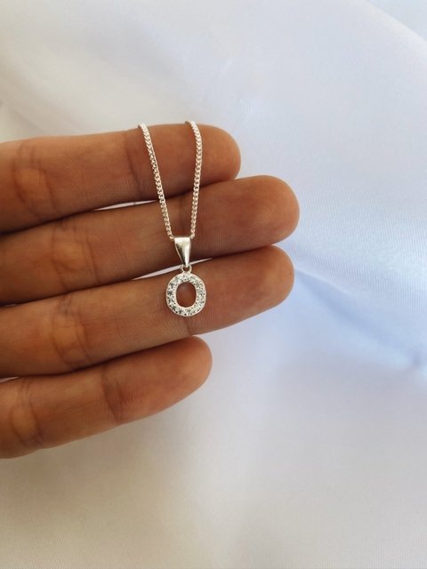 Conjunto iniciales plata 925 - O