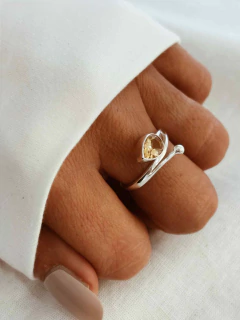 Anillos plata 925 y piedras naturales - CAETANA - Avril Joyas