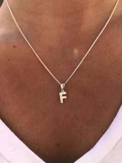 Conjunto iniciales plata 925