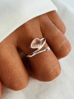 Anillos plata 925 y piedras naturales - MICAELA en internet