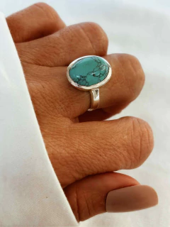 Anillos Plata 925 y piedras naturales - SANDI en internet