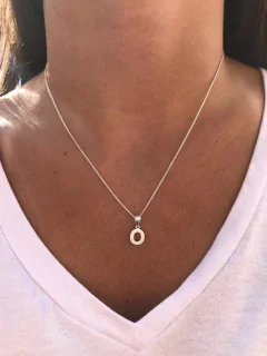 Conjunto iniciales plata 925