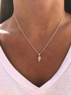 Conjunto iniciales plata 925