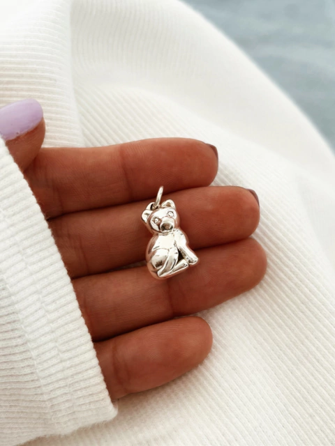 Dije plata 925 - Gatito