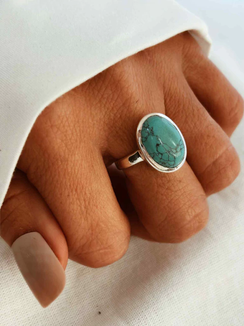 Anillos Plata 925 y piedras naturales - SANDI - comprar online