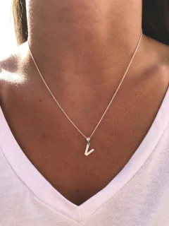 Conjunto iniciales plata 925