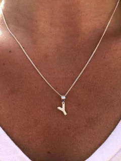Conjunto iniciales plata 925- Y en internet