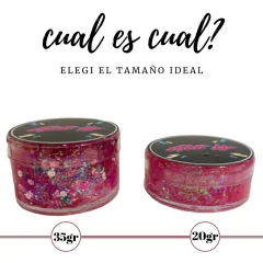 Glitter Gel Fucsia NEON - Brilla en la Luz Violeta - 35GR - comprar online