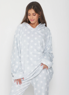 Pijama Polar - Mini grey stars - comprar online