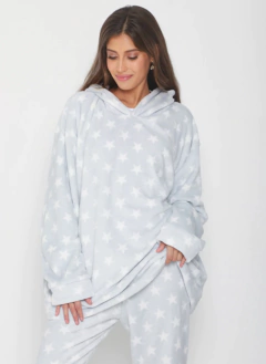 Pijama Polar - Mini grey stars - comprar online