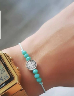 Pulsera San Benito cristalitos - comprar online