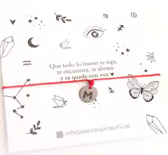 Pulsera hilo rojo iniciales - comprar online