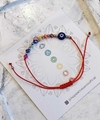 Pulsera 7 Chakras ojo turco