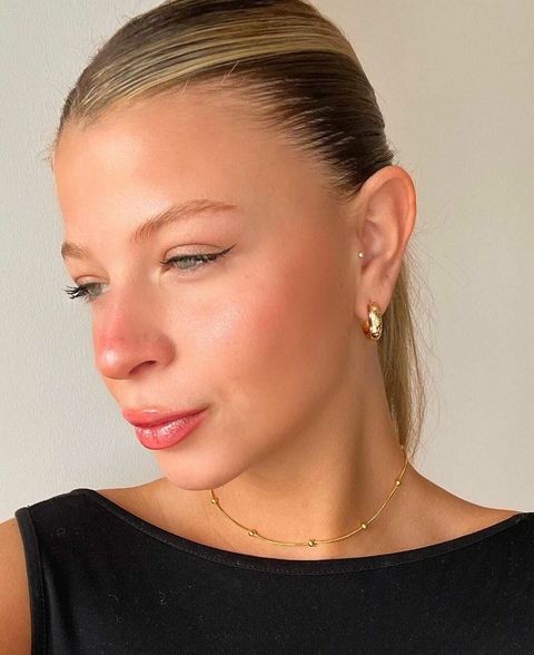 Cadena bolitas dorada - comprar online