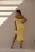 Vestido Thais MIDI Ombro A Ombro No Suplex Premium na internet