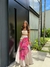 Conjunto Floral - Cropped De Cordão e Saia Longa - comprar online