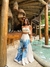 Conjunto Floral - Cropped De Cordão e Saia Longa - Maria Cereja Store