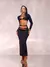 Conjunto Tuane Cropped Manga Longa E Saia Longa na internet