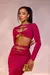 Conjunto Tuane Cropped Manga Longa E Saia Longa - comprar online