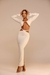 Conjunto Lana Cropped Manga Longa E Saia Longa - comprar online