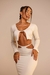 Conjunto Lana Cropped Manga Longa E Saia Longa - comprar online