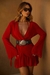 Vestido Jamile Decote Transpassado V Acompanha Top - comprar online