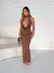 Vestido Hazz Longo Suplex Premium Frente Única Decote Profundo - comprar online