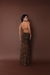 Vestido Mizen Frente Unica Longo Com Fenda - loja online