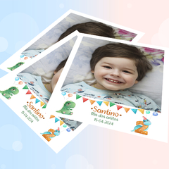 Fotos polaroids imantadas pack x4 Temática Dino - 2