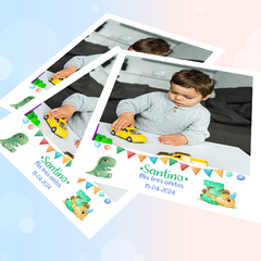Fotos polaroids imantadas pack x4 Temática Dino - 3
