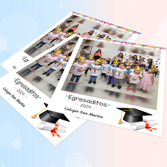 Fotos polaroids imantadas pack x 4 Temática Egresados