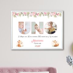Cuadro infantil Diseño UNO tamaño grande