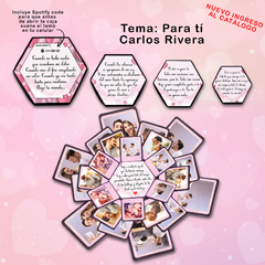 Caja sorpresa explosiva - Canción Para ti Carlos Rivera