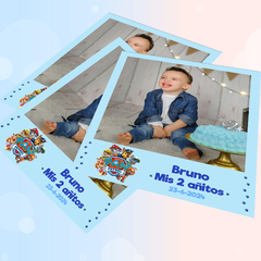 Fotos polaroids imantadas pack x4 Temática Paw Patrol - patrulla canina