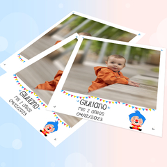Fotos polaroids imantadas pack x 4 Temática Plim Plim