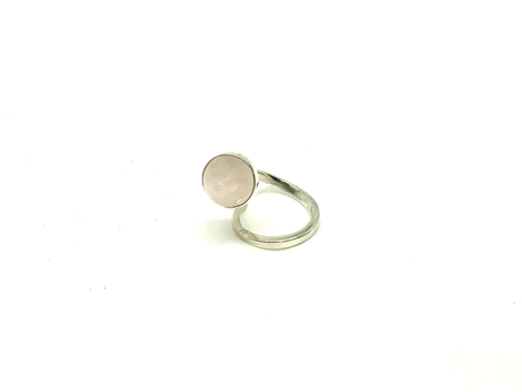Anillo de Plata 925 con Piedra Quarzo Rosa *283