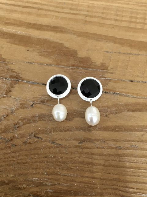 Aro de Plata 925 con Cristal Swarovski y Perla