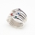 Anillo de Plata 925 con Cristal Swarovski rojo por unidad. - comprar online